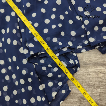 R&K Sleeveless Polka Dot Midi Dress Size 4