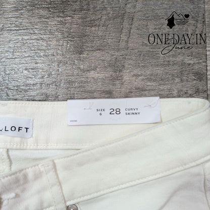 Loft Curvy Skinny Jeans Size 6 (28)