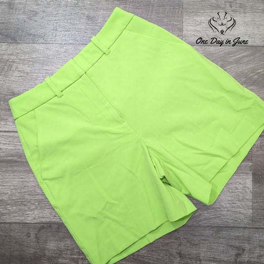 New York & Company High Waist Flat Front Shorts Size 0