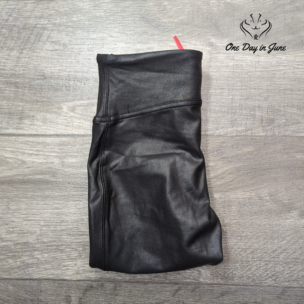 Spanx Faux Leather Mid Rise Ankle Leggings Black Size S