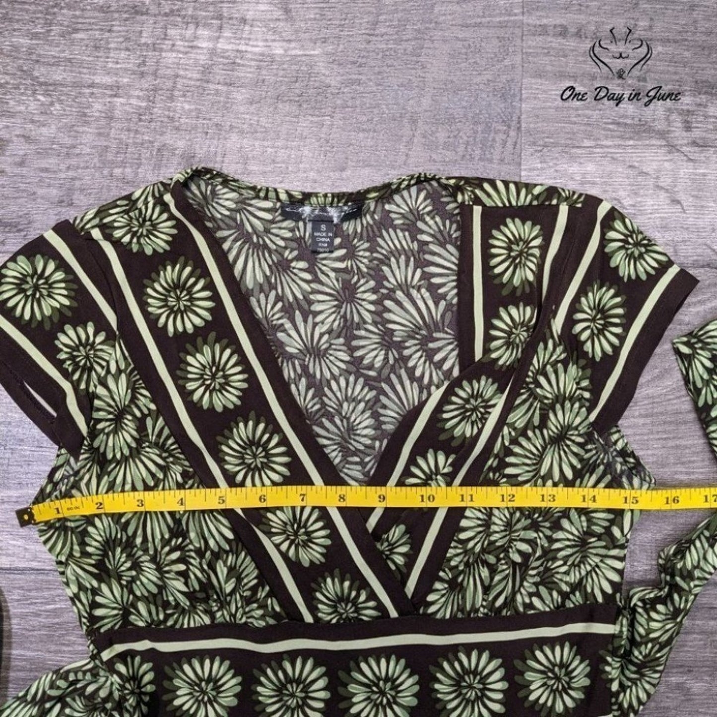 City Triangles Sleeveless Tie Floral Dress Size S