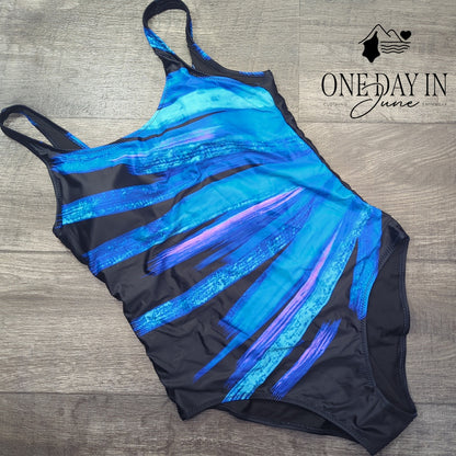 Aleumdr Cross Back One Piece Swimsuit Size L