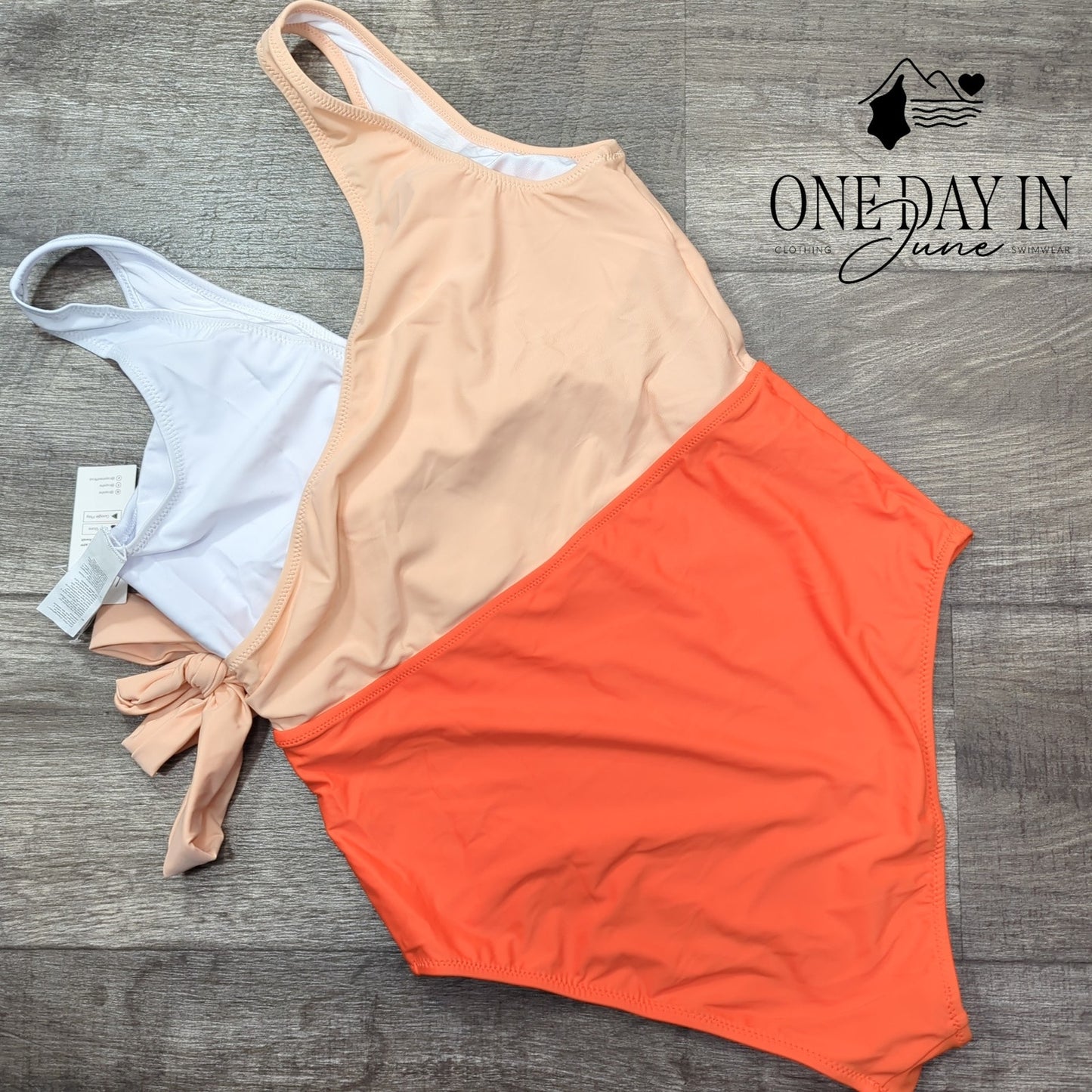 Cupshe Color Block One Piece Swimsuit Size L