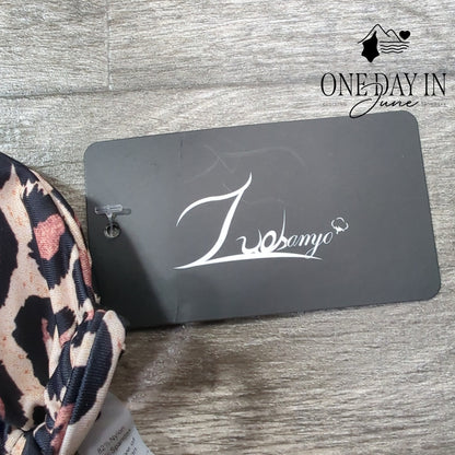 Zuobango Adjustable Triangle Leopard Bikini Size S