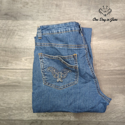 Bill Blass Stretch Bootcut Jeans Size 8