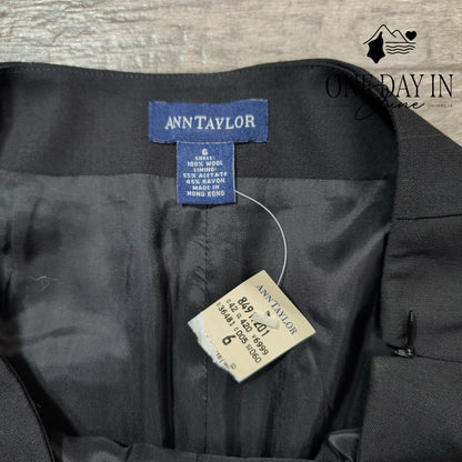 Ann Taylor Zip Side Wool Dress Pants Size 6