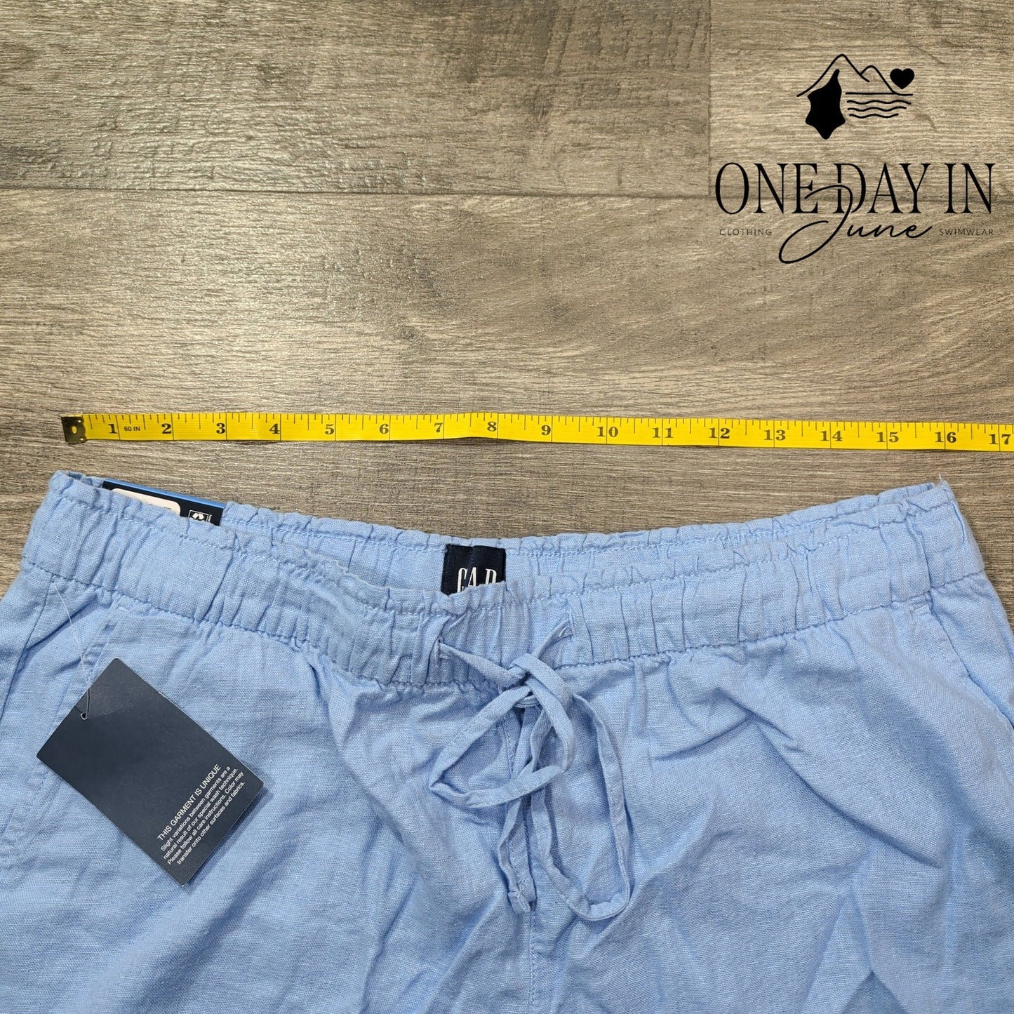 Gap Linen Pull On Shorts Size L