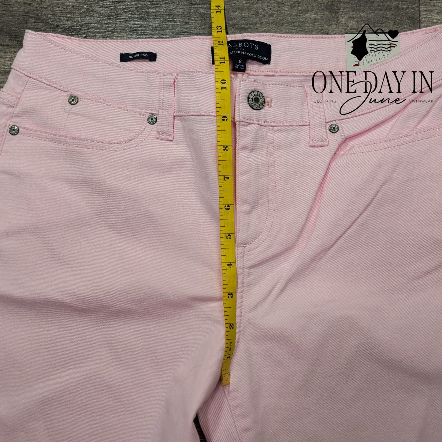 Talbots Simply Flattering Boyfriend Jeans Size 8