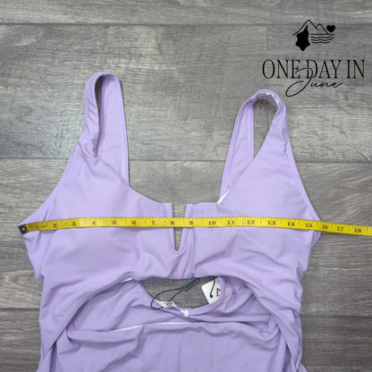Aimage V Wire Cut Out One Piece Swimsuit Size XL