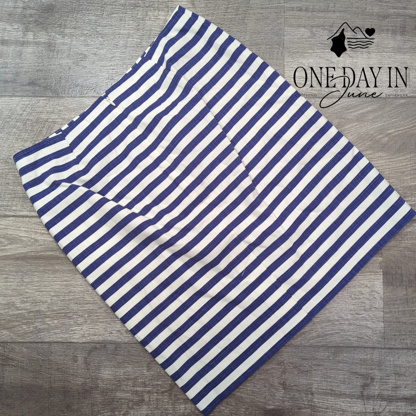 Talbots Petite Striped Pencil Skirt Size 6P