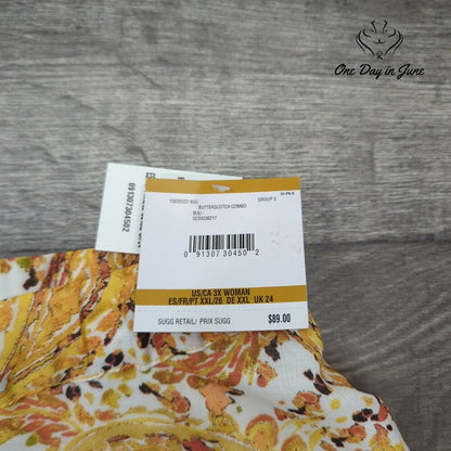 Kasper Plus Size Comfort Waist Midi Skirt Size 3X