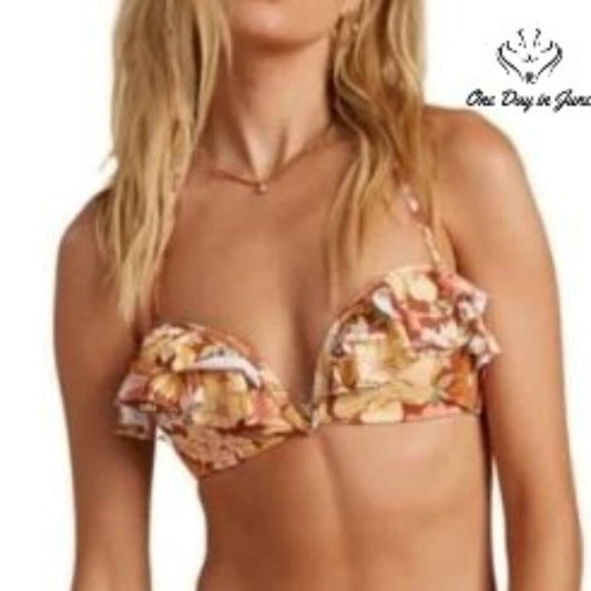 Billabong The Salty Blond Back Then Underwire Bikini Top Size L