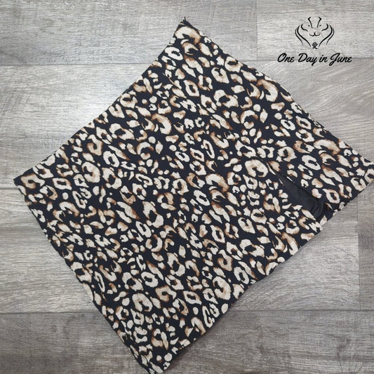 H&M Animal Print Mini Skirt Size M