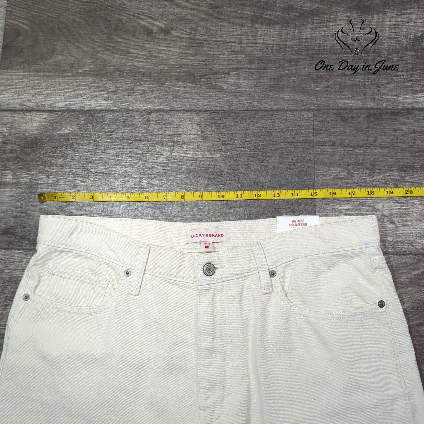 Lucky Brand 90s Loose High Rise Crop Jeans Size 14
