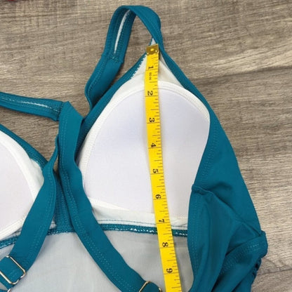 Cluci Ruched Crossover Back One Piece Size M