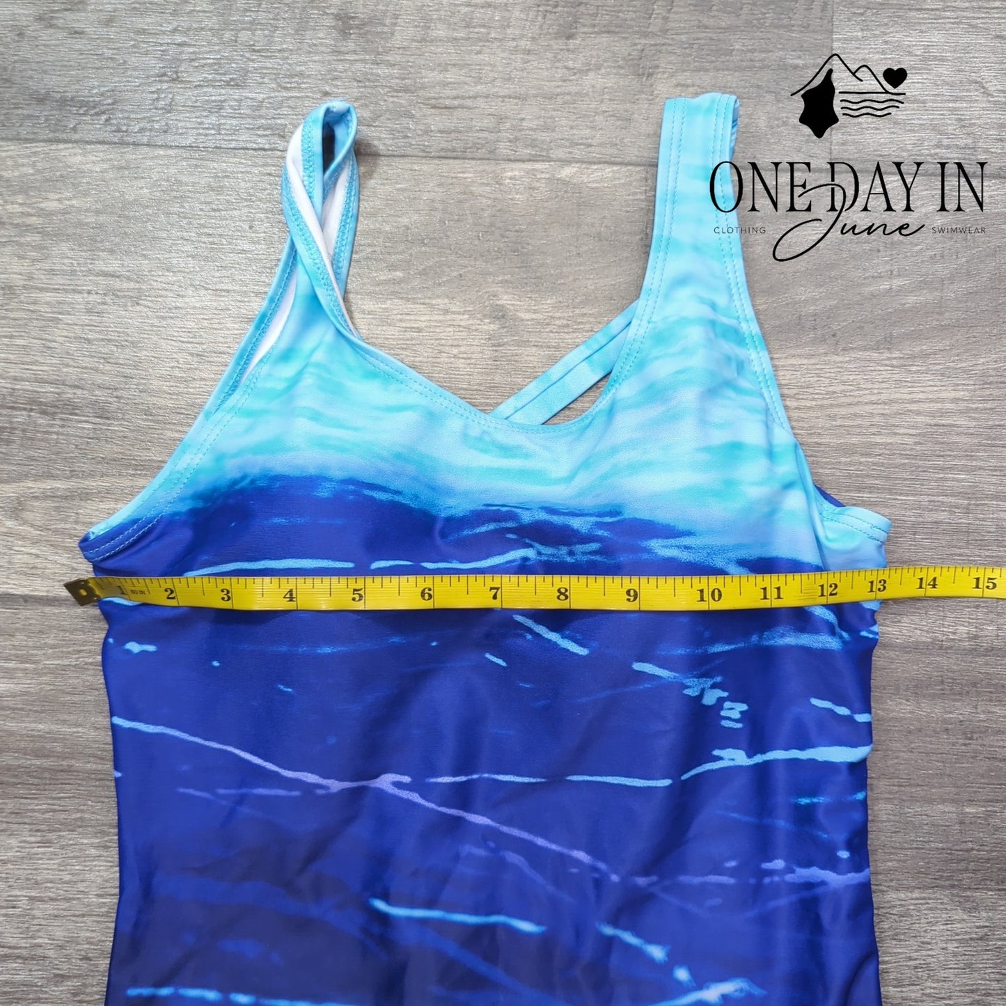 Adisputent Cross Back One Piece Swimsuit Size S