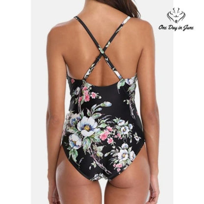 Charmleaks Deep V One Piece Swimsuit Size L