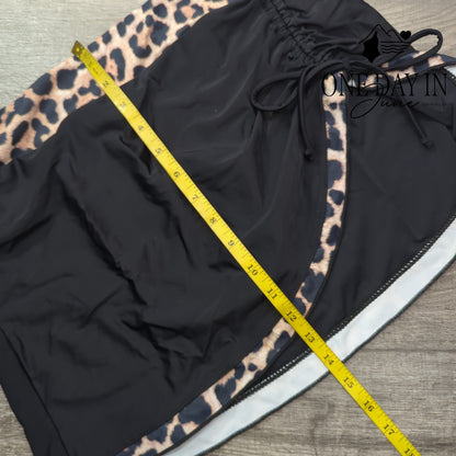 Adisputent Skirted Tankini Swimsuit Size L