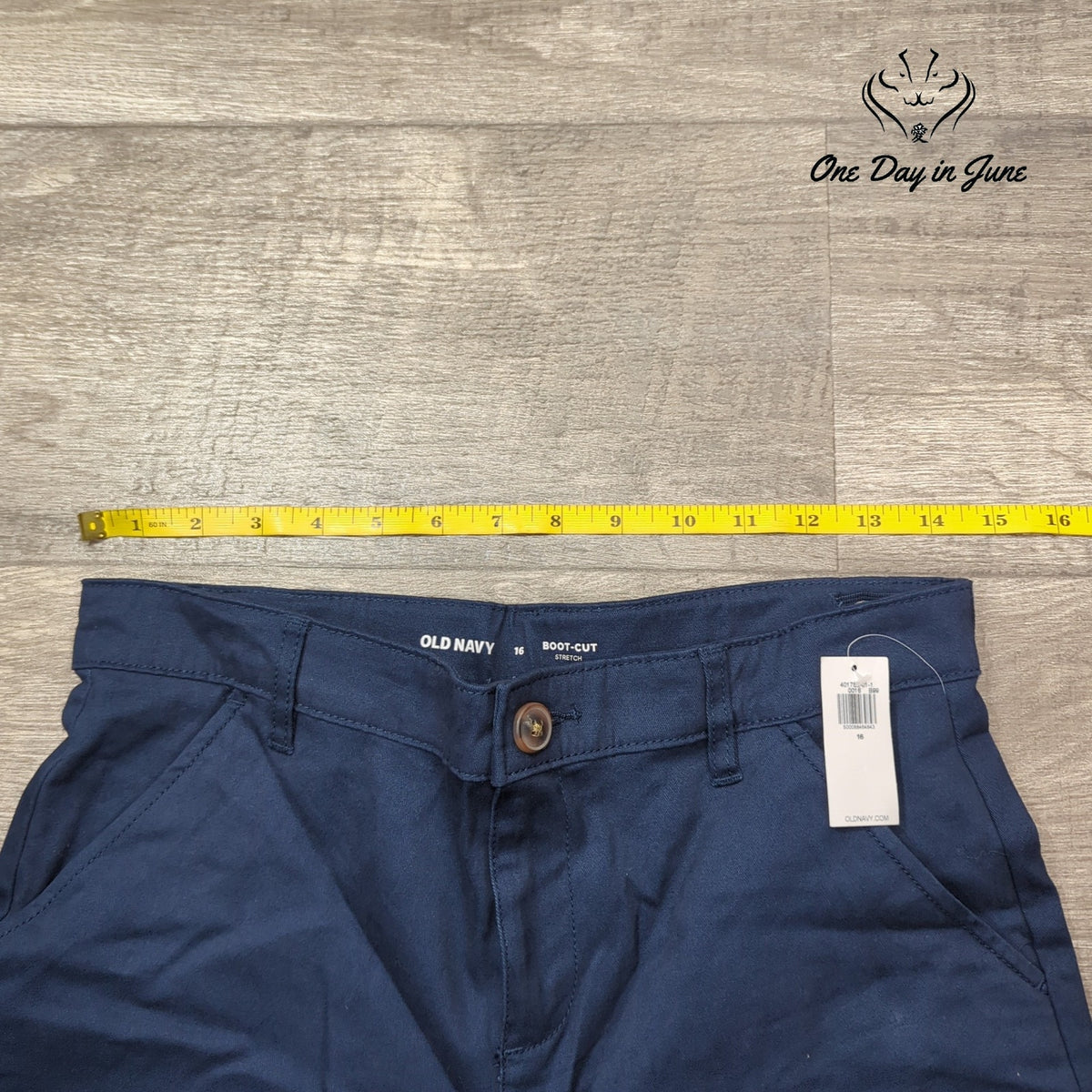 Old Navy Bootcut Stretch Pants Navy Blue NWT Size 16