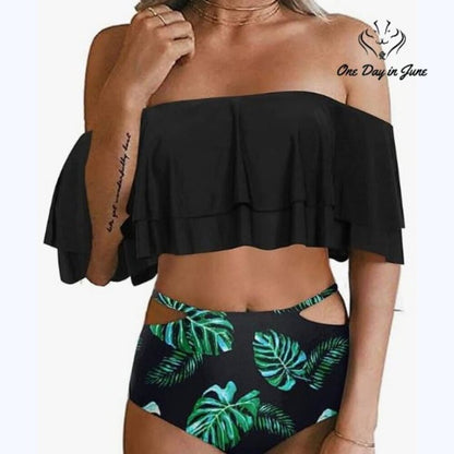 Tempt Me Off Shoulder Bikini Swimsuit Size L