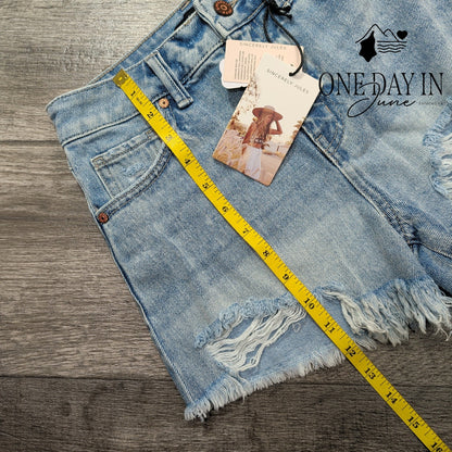 Sincerely Jules High Rise Denim Shorts Size 0