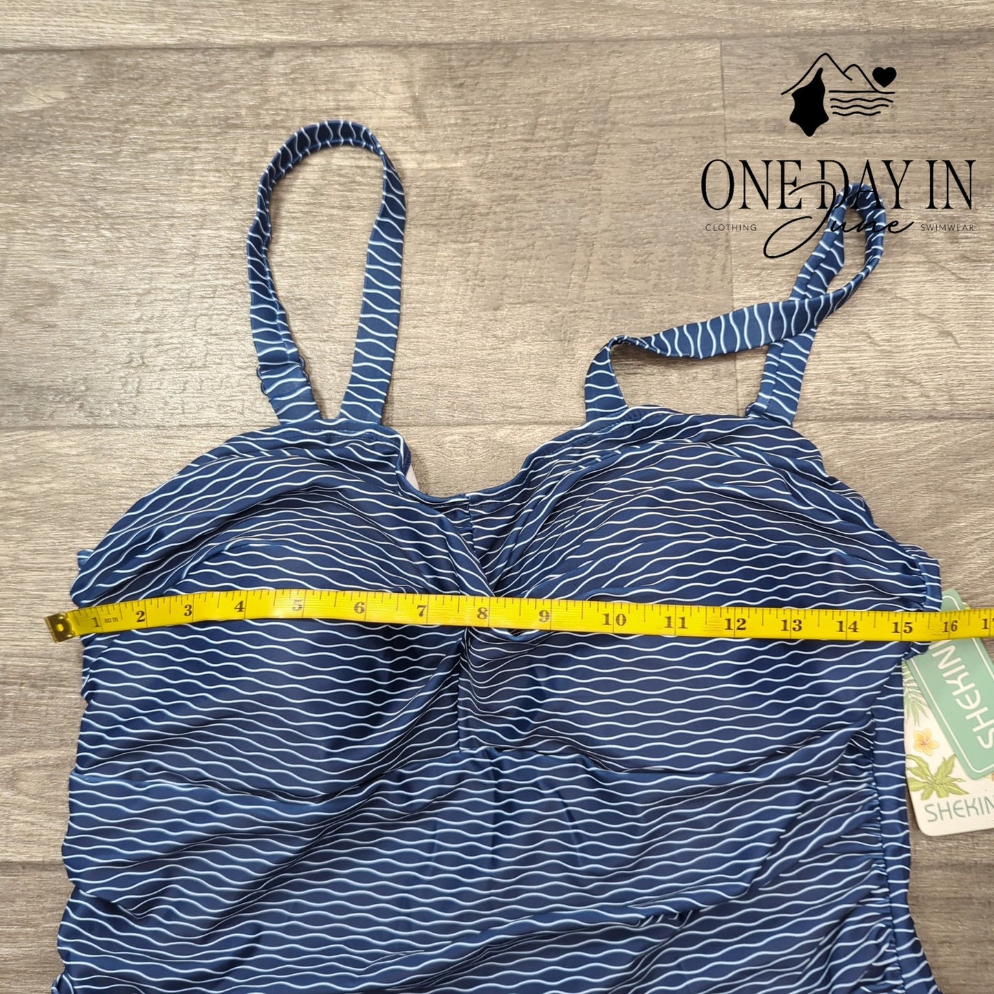 Shekini Plus Size Boyshort Swimdress One Piece Swimsuit Size XXL