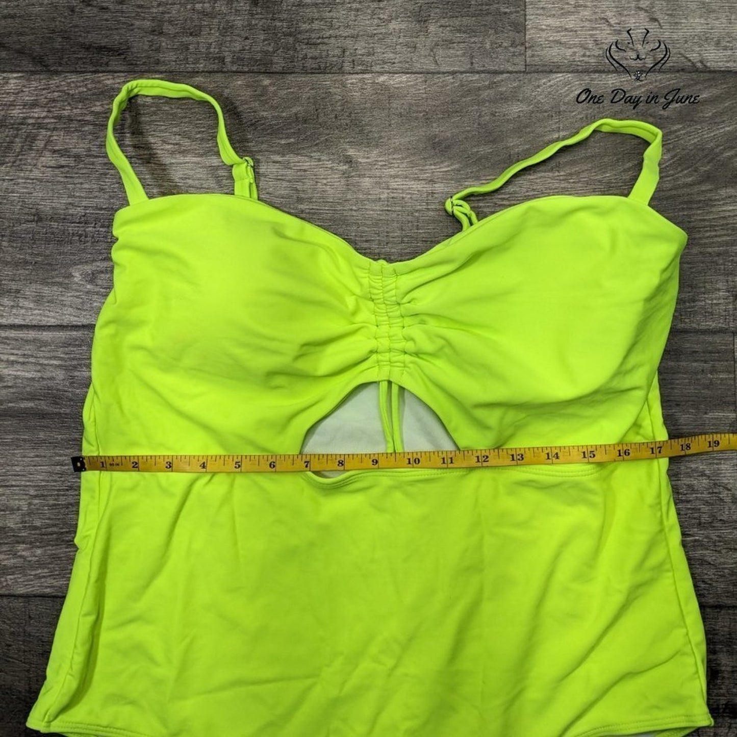 Firpearl Key Hole One Piece Swimsuit Size 4XL