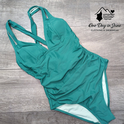 Cupshe Tie Back One Piece Swimsuit Size S