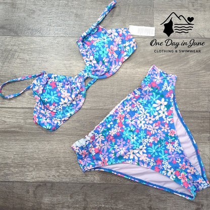Cupshe High Waist Underwire Bikini Swimsuit Size M