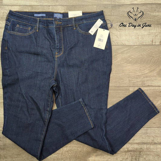 Not Your Daughter's Jeans Skinny Jeans Dark Wash Lift Tuck Stretch NWT Size 16
