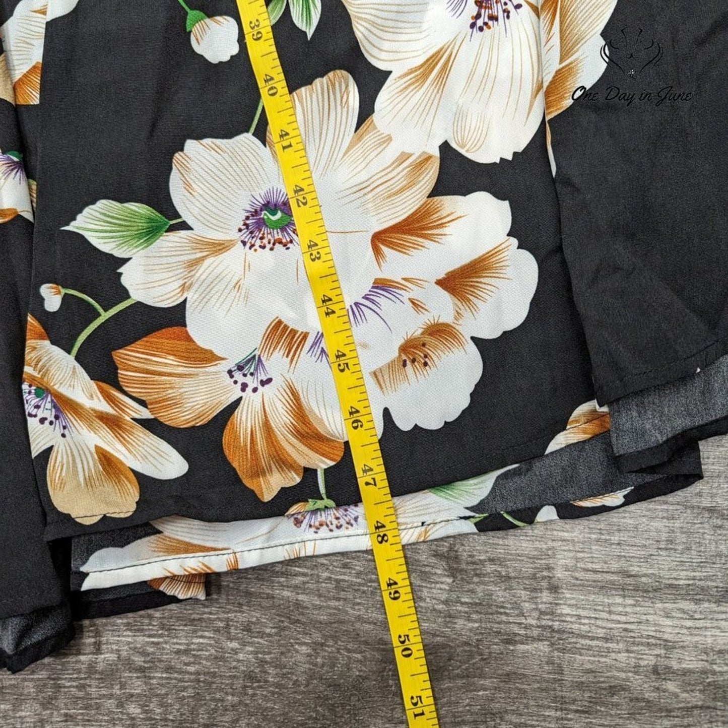 Floerns High Neck Long Sleeve Floral Dress Size L