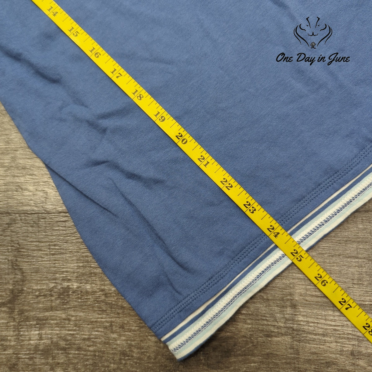 Duck Head Jeans Co Women's Polo Shirt Blue Striped Trim NWT Size M