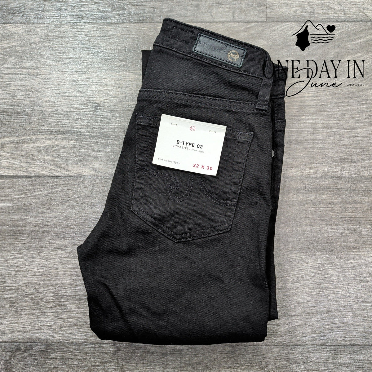 AG Adriano Goldschmied B-Type 02 Jeans Night Slim Straight NWT $198 Size 00 (22)