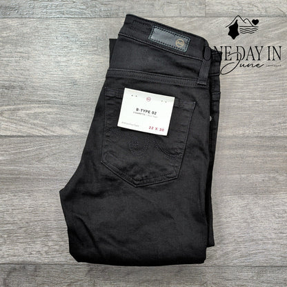 AG Adriano Goldschmied B-Type 02 Jeans Night Slim Straight NWT $198 Size 00 (22)