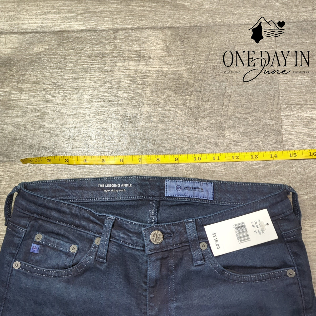 AG Adriano Goldschmied The Legging Ankle Super Skinny Jeans Blue NWT $215 Size 4