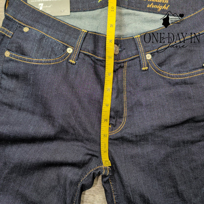 7 For All Mankind The Modern Straight Leg Jeans Dark Wash NWT Size 8 (29)
