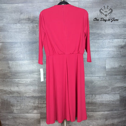 London Style Long Sleeve Midi Dress Size 10