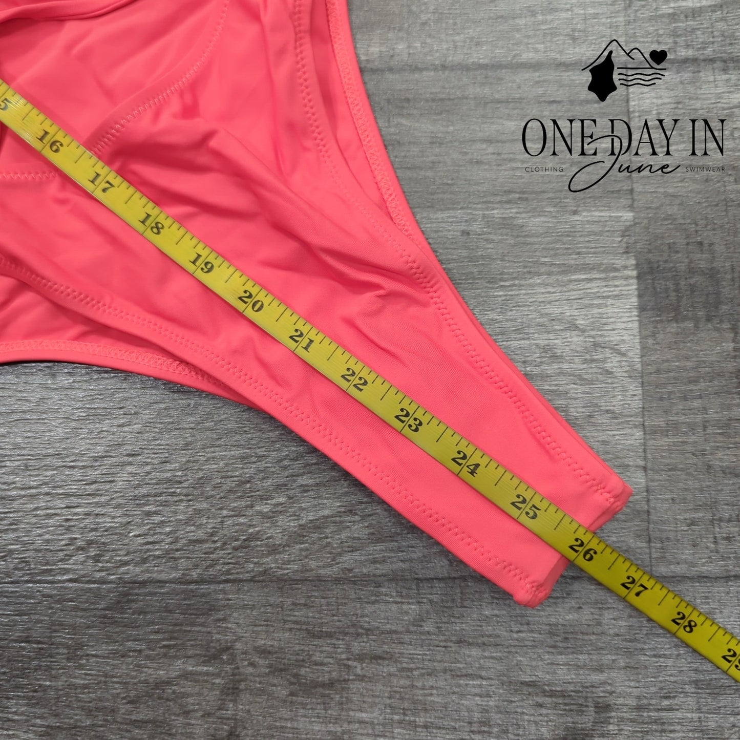 Aleumdr High Cut Tie Front One Piece Swimsuit Size M