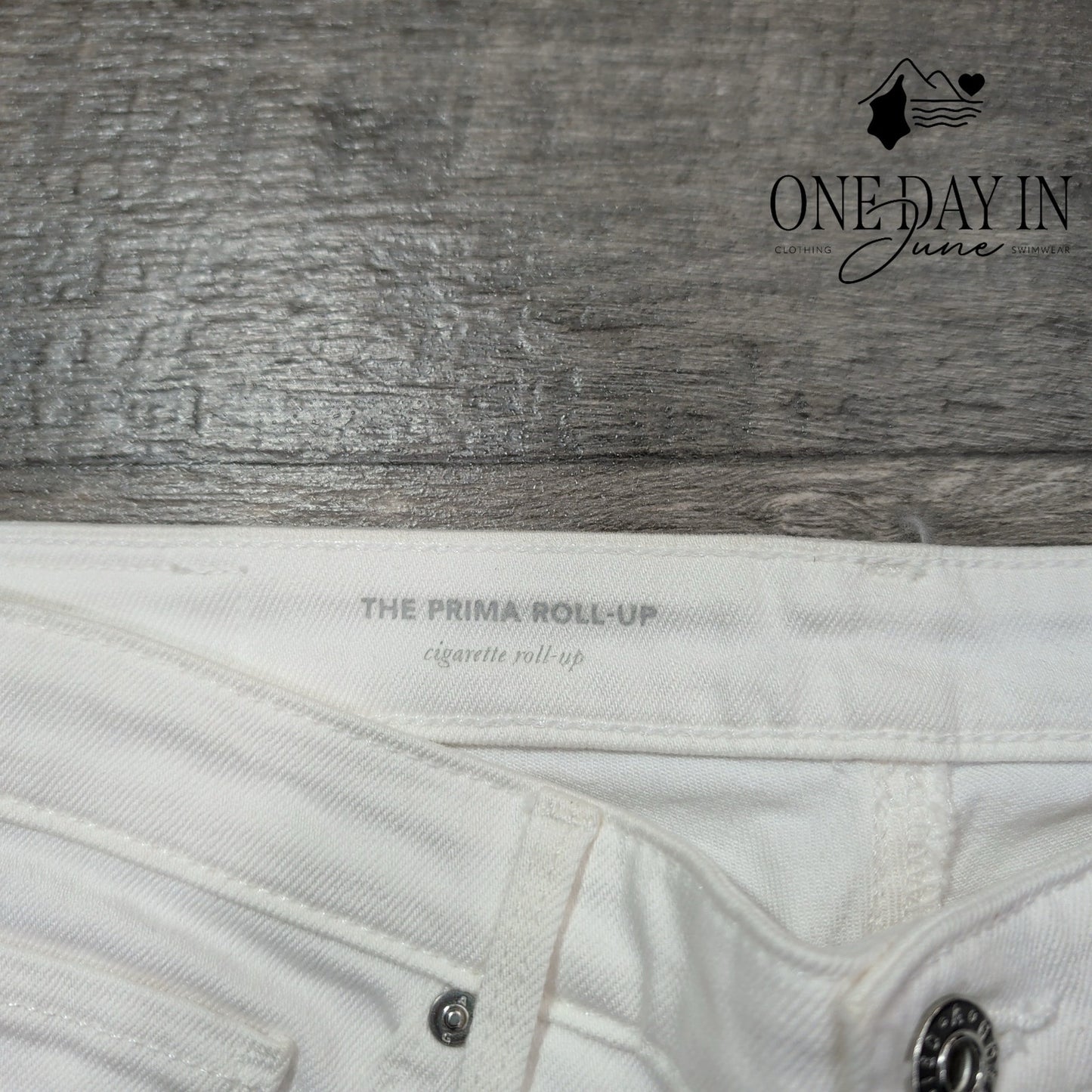 AG Adriano Goldschmied The Prima Roll-Up Cigarette Jeans Cropped NWT Size 4 (27)