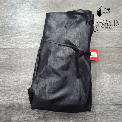 Spanx Faux Leather Legging Pants Size XL