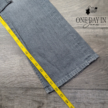 AG Adriano Goldschmied Jodi Crop High Rise Slim Flare Jeans Gray NWT Size 4 (27)