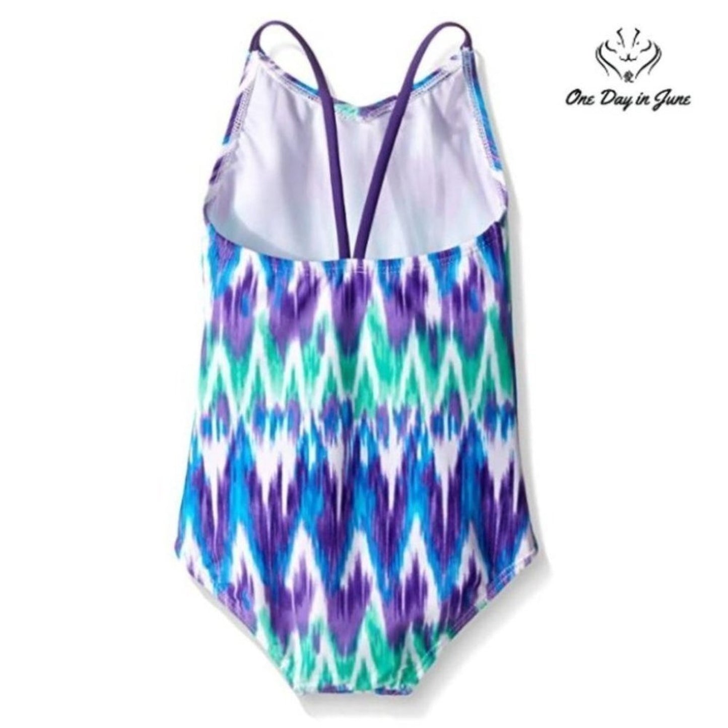 Kanu Surf Daisy Beach Sport One Piece Swimsuit Size 14