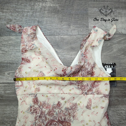 Up Front Sleeveless Floral Dress Size 13