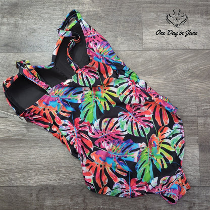 Nicole Miller Bandeau One Piece Swimsuit Size M