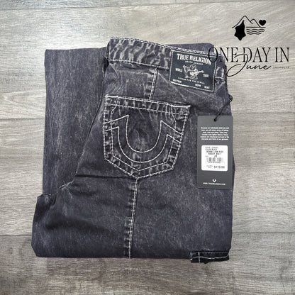 True Religion Bobbi Low Rise Baggy Big T Jeans Black NWT $179 Size 28 (6)