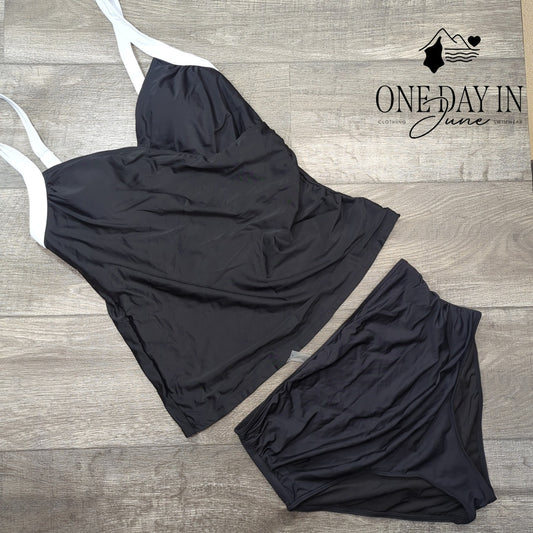Tempt Me High Waist Tankini Swimsuit Size XL