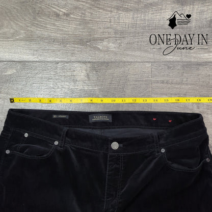 Talbots 5 Pocket Flawless Velvateen Straight Leg Pants Size 16