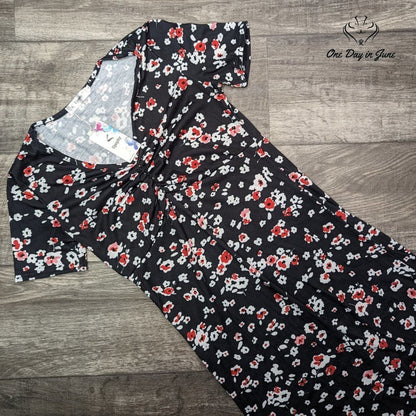 Upopby Floral Short Sleeve Mini Dress Size S