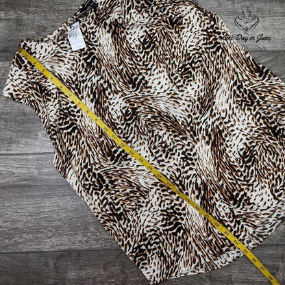 Express Animal Print Sleeveless Top Size S