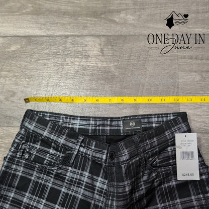 AG Adriano Goldschmied Farrah Skinny Plaid High Rise Jeans NWT Size 4 (27)